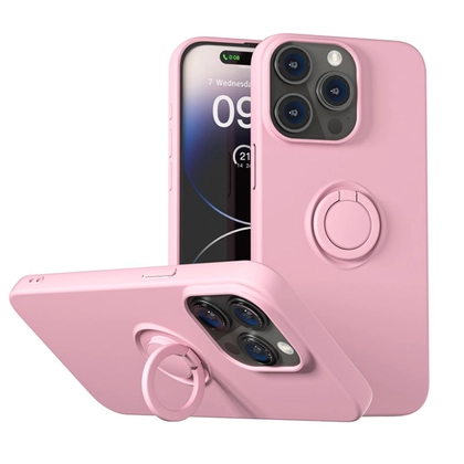 Ốp lưng iPhone 15 Pro Max Mipow Ring Stand TPU leather 1