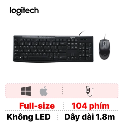 Combo bàn phím + Chuột có dây Logitech MK200 1