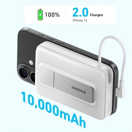 Pin sạc dự phòng Magnetic Anker Zolo 1C 10000mAh 15W tích hợp cáp Type-C A1685 3