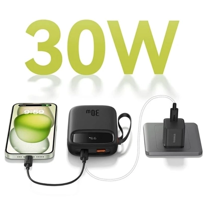 Pin sạc dự phòng Baseus Qpow2 màn hình số 20.000mAh 30W kèm 2 cáp type C 3