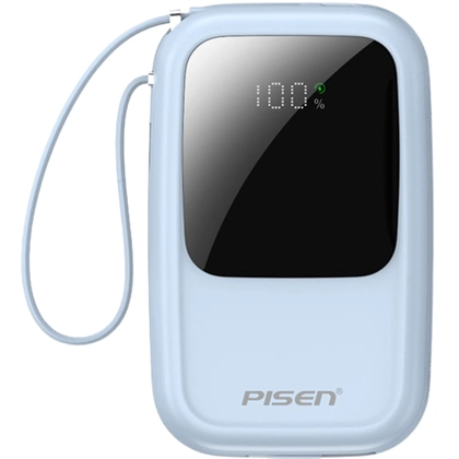 Pin dự phòng Pisen Quick Powerlink Color 22.5W 20.000mAh kèm cáp Lightning và Type-C D154 - Xanh 1