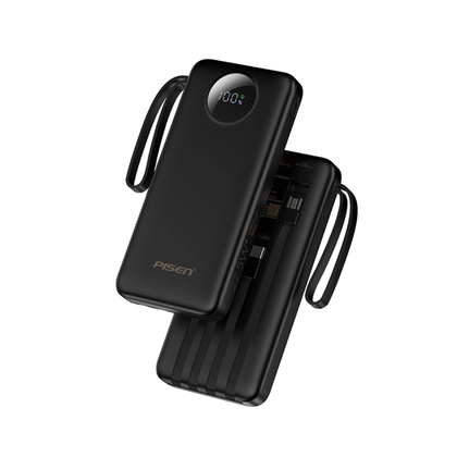 Pin dự phòng Pisen Quick Powerlink Cube 22.5W 10.000mAh kèm cáp Lightning và Type-C D191 2