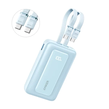 Pin sạc dự phòng Anker Zolo 10000mAh 35W 1A1C tích hợp 2 cáp Type-C A1680 2