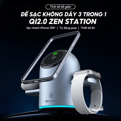 Đế sạc không dây StarGO QI 2.0 3 in 1 5