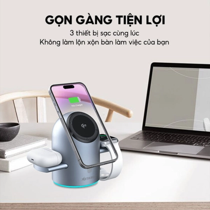 Đế sạc không dây StarGO QI 2.0 3 in 1 3