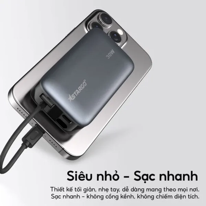 Pin dự phòng StarGO Star X1 Mini 1C1A 10000mAh tích hợp cáp Type-C 3