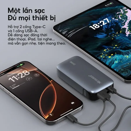 Pin dự phòng StarGO Star X1 Mini 1C1A 10000mAh tích hợp cáp Type-C 6