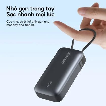 Pin dự phòng StarGO Star X1 Mini 1C1A 10000mAh tích hợp cáp Type-C 7