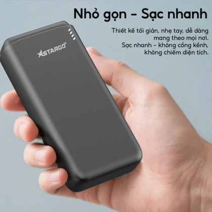 Pin dự phòng StarGO Star X2 Power 2C1A 20000mAh tích hợp cáp Type-C 2