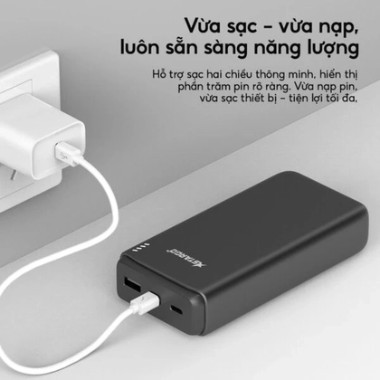 Pin dự phòng StarGO Star X2 Power 2C1A 20000mAh tích hợp cáp Type-C 5