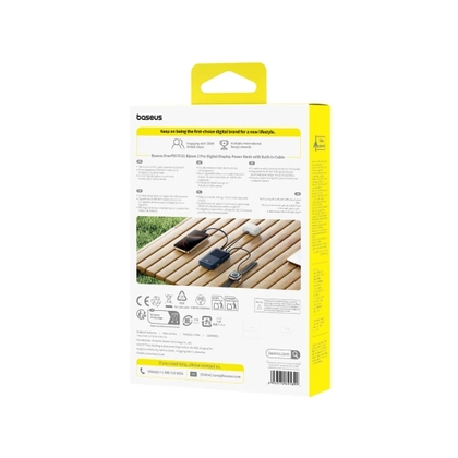 Pin dự phòng Baseus Enerfill Bipow 2 Pro màn hình số 20.000mAh 22.5W kèm cáp 4