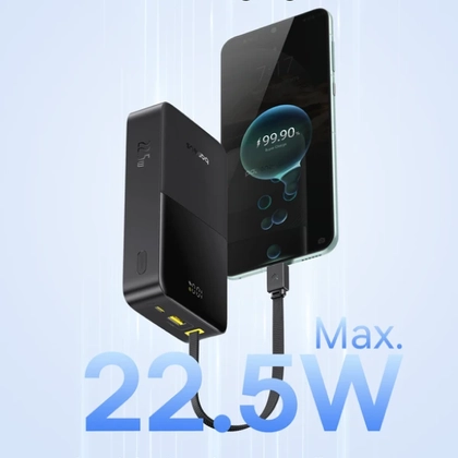 Pin dự phòng Baseus Enerfill Bipow 2 Pro màn hình số 20.000mAh 22.5W kèm cáp 7