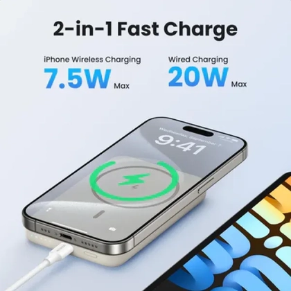 Pin dự phòng Ugreen không dây Magnetic PB561 10.000mAh 20W 6