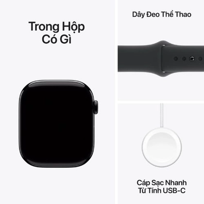 Apple Watch Series 10 46mm GPS Viền nhôm Dây cao su - Đã kích hoạt 9
