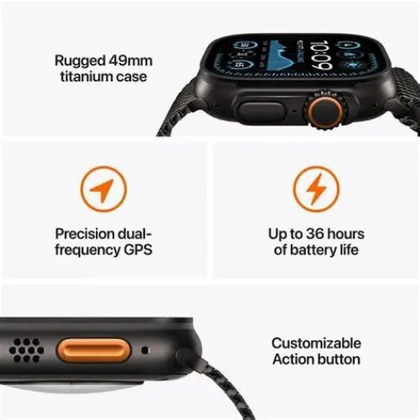 Apple Watch Ultra 2 49mm 4G Viền titan Dây vải Alpine - Cũ đẹp 4