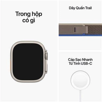 Apple Watch Ultra 2 49mm 4G Viền titan Dây quấn Trail - Cũ đẹp 5
