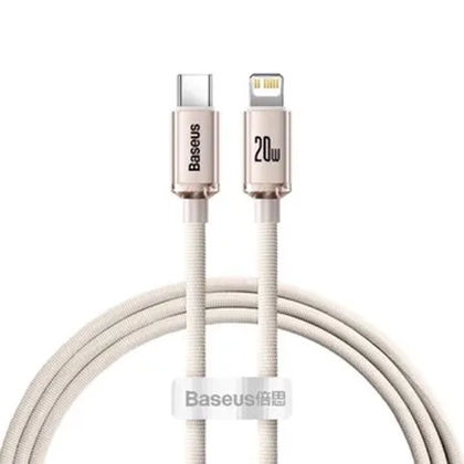 Cáp Baseus Crystal Shine USB-C to lightning dài 2M 2