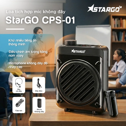 Loa trợ giảng không dây StarGO CPS-01 (kèm 1 micro) - Đen