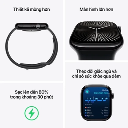 Apple Watch Series 10 46mm (GPS) Viền nhôm, Dây vải VN/A - Đã kích hoạt 3