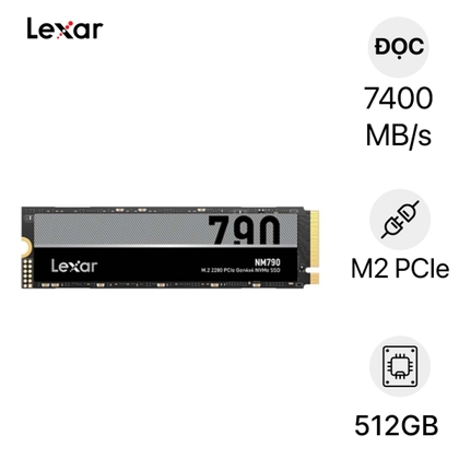 Ổ cứng SSD Lexar NQ790 M2 2280 PCIE GEN 4x4 NVME 512GB 1