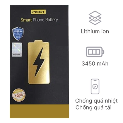 pin iPhone XS Max dung lượng cao chính hãng Pisen 2