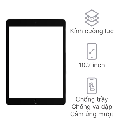 kính cảm ứng ipad gen 9 10.2 inch 2021