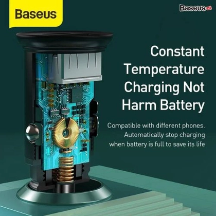 Sạc ô tô Baseus Circular Metal A+C 30W PPS 6