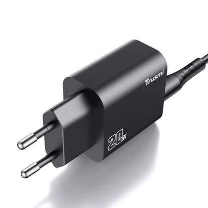 Sạc Trusmi cổng 1A1C PD 20w kèm cáp Type-C to Type-C 60w (EU) CH11 3