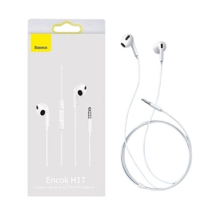 TAI NGHE CÓ DÂY BASEUS ENCOK 3.5MM H17 - TRẮNG 4