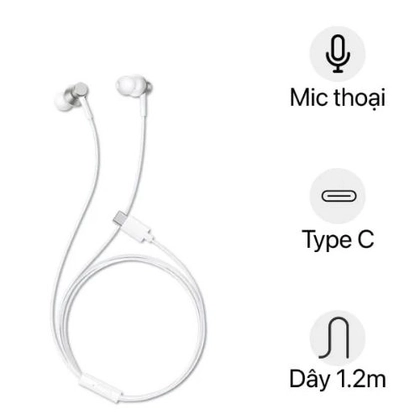 TAI NGHE CÓ DÂY BASEUS ENCOK CZ11 - TRẮNG 1
