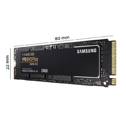 Thay Ổ Cứng Laptop SSD SAMSUNG 970 EVO PLUS M2 PCIE NVME 2280 250GB 3