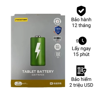 thay pin ipad mini 2 chính hãng pisen 1