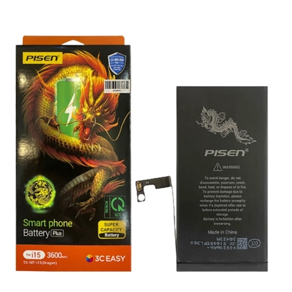 pin iPhone 15 dung lượng siêu cao chính hãng Pisen 6