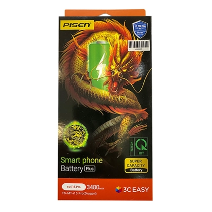 pin iPhone 15 Pro dung lượng siêu cao chính hãng Pisen 7