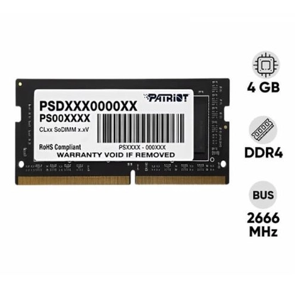 Thay RAM laptop Patriot DDR4 4GB Bus 2666 2