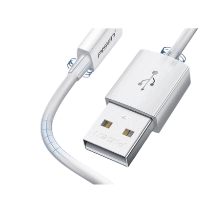 Cáp sạc Pisen - Mr White USB-A to C 1m 3A 2