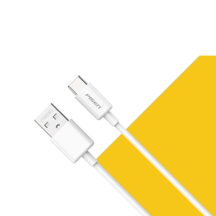 Cáp sạc Pisen - Mr White USB-A to C 1m 3A 3