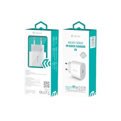 Củ sạc Devia Smart Series 1 cổng PD (EU, 30W) 3