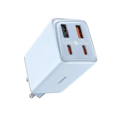 Củ sạc nhanh Baseus GaN6 Pro 2C + 2U 65W EU kèm cáp C-C 100W 1m 1