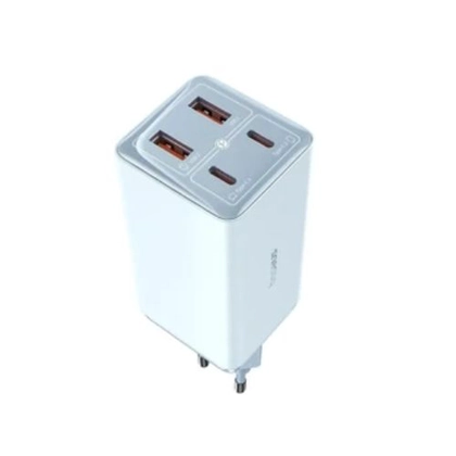 Củ sạc nhanh Baseus GaN6 Pro 2C + 2U 65W EU kèm cáp C-C 100W 1m 2