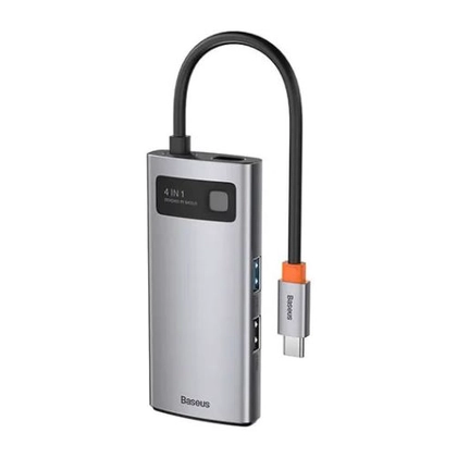 Hub Chuyển ĐổI Baseus Metal Gleam Type-C 4 Trong 1 2
