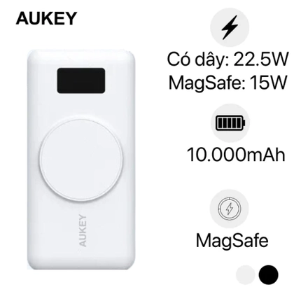 Pin sạc dự phòng kiêm sạc không dây Aukey 10000mAh 10W PB-WL02i 1