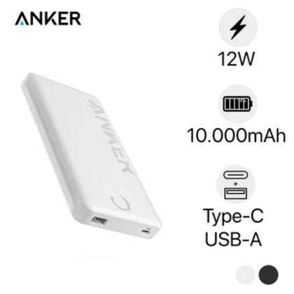 Pin sạc dự phòng Anker 323 1A1C 12W 10000mAh A1334 1