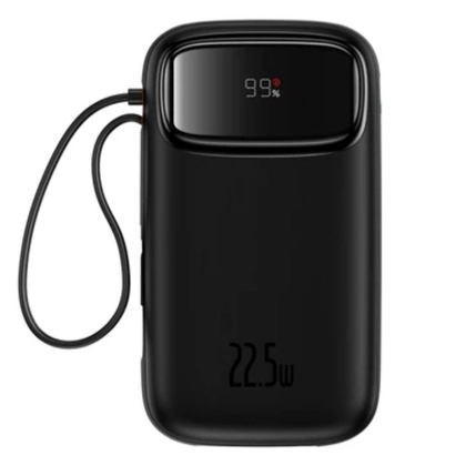 Pin sạc dự phòng Baseus Qpow2 màn hình số 20.000mAh 22.5W kèm cáp Lightning và Type-C 2