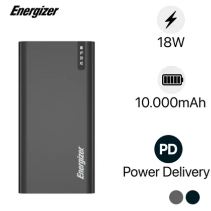 Pin Sạc dự phòng Energizer 3 cổng 2 USB-A & PD 10.000MAH - UE10047 ( Xả tồn )
