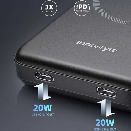 Pin sạc dự phòng Innostyle Magsafe PowerMag Duo 2in1 10.000mAh IW20 2