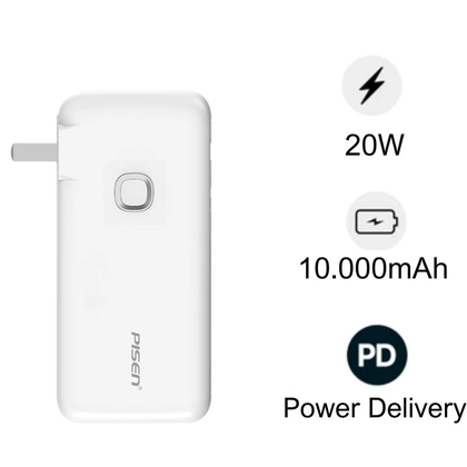 PIN DỰ PHÒNG PISEN QUICK HIGH POWER BOX 10.000MAH 20W D308 1