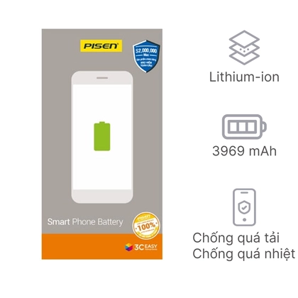 pin iPhone 11 Pro Max chính hãng Pisen 2