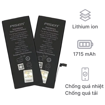 pin iPhone 6s chính hãng Pisen 3