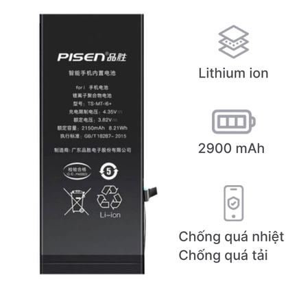 pin iPhone 7 Plus chính hãng Pisen 3